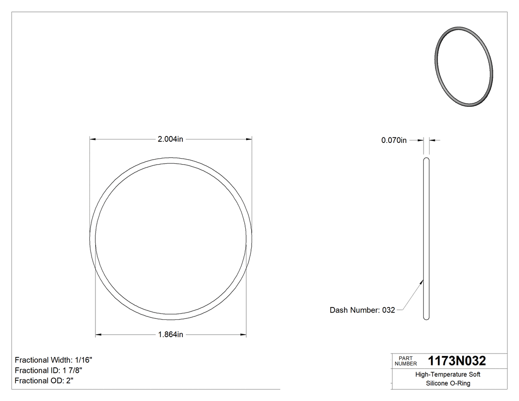 Technical drawing - 1173N032